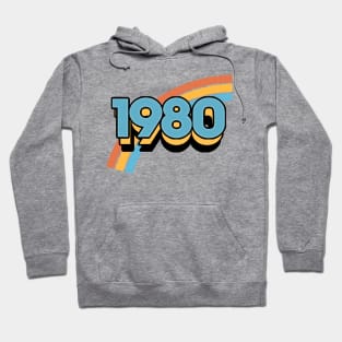 1980 //// Retro Birthday Design Hoodie